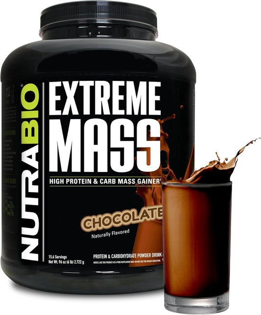 nutrabio-extreme-mass-gainer-protein-powder---chocolate-6-pound---53g-protein-clean-weight-gainer-for-muscle-mass-with-full-spectrum-amino-acids-1