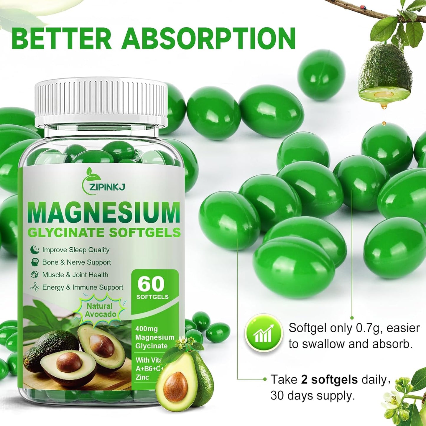 high-absorption-magnesium-glycinate-softgels-with-zinc-vitamin-e-b6---400mg-magnesium-supplements-for-sleep-muscle-relaxation-bone-health---gluten-free-non-gmo---2-pack-for-women-men-6