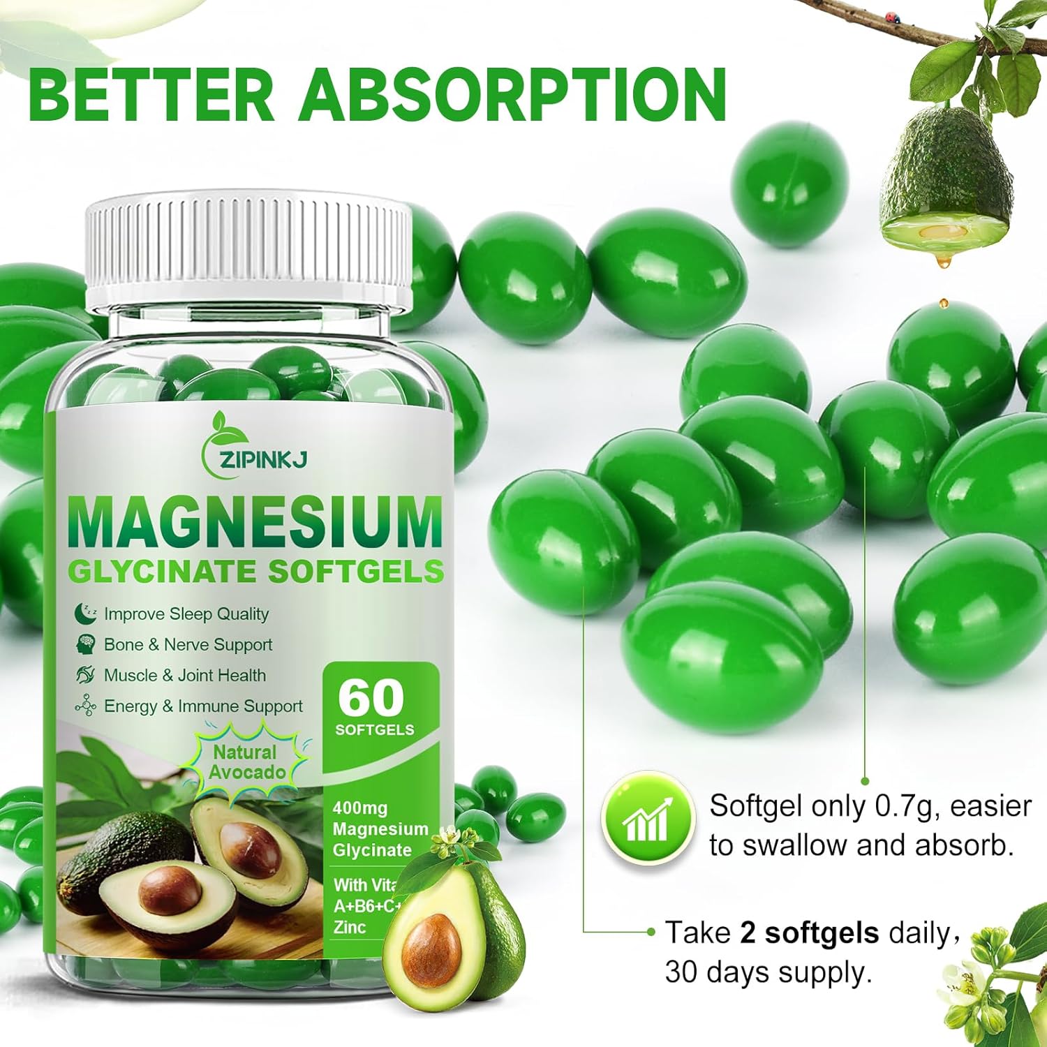 high-absorption-magnesium-glycinate-softgels-with-zinc-vitamin-e-b6---400mg-magnesium-supplements-for-sleep-muscle-relaxation-bone-health---gluten-free-non-gmo---2-pack-for-women-men-6