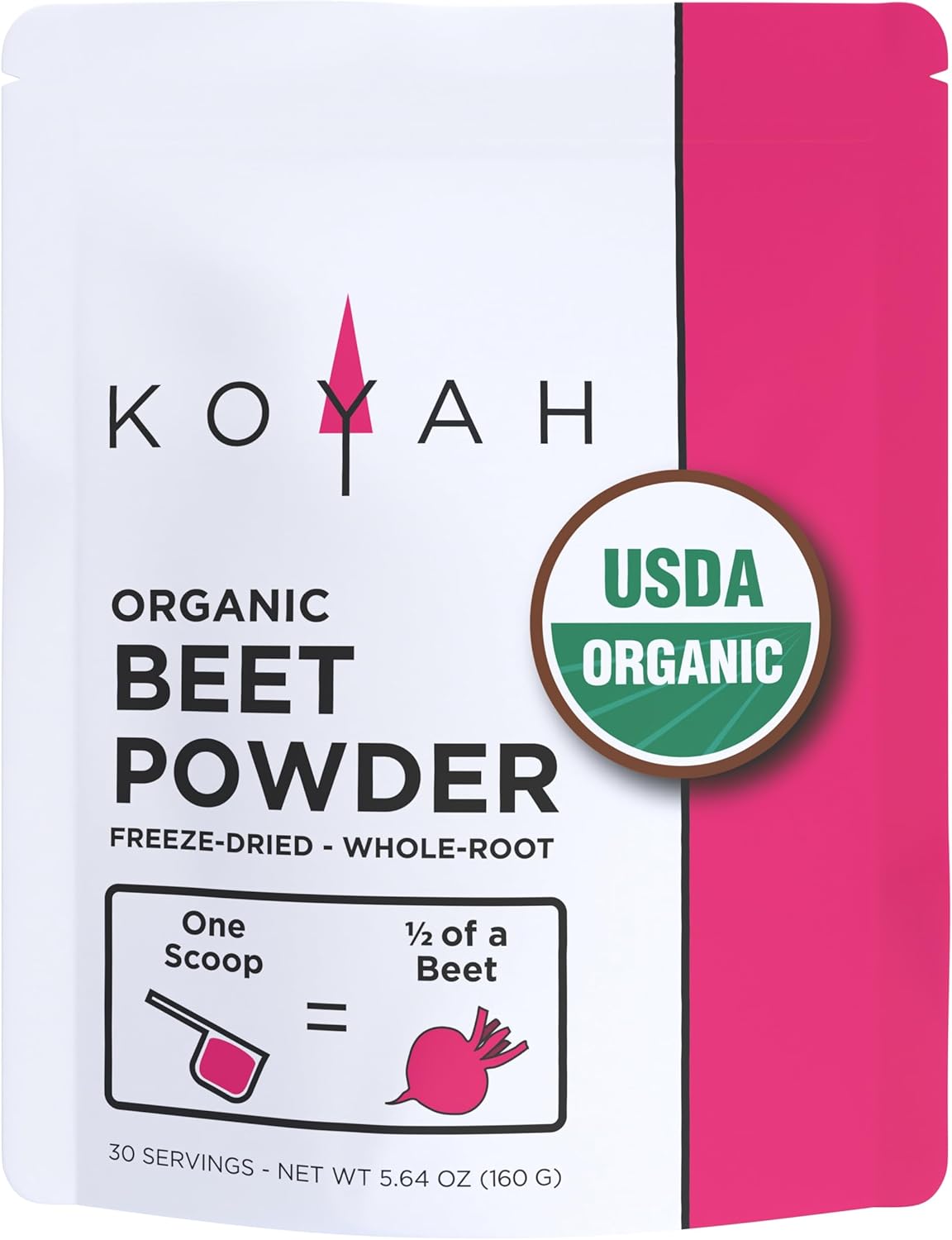 koyah-organic-usa-beet-powder---30-servings-freeze-dried-whole-root-beetroot-powder-for-water-juice-smoothies---1-scoop-12-beet-1