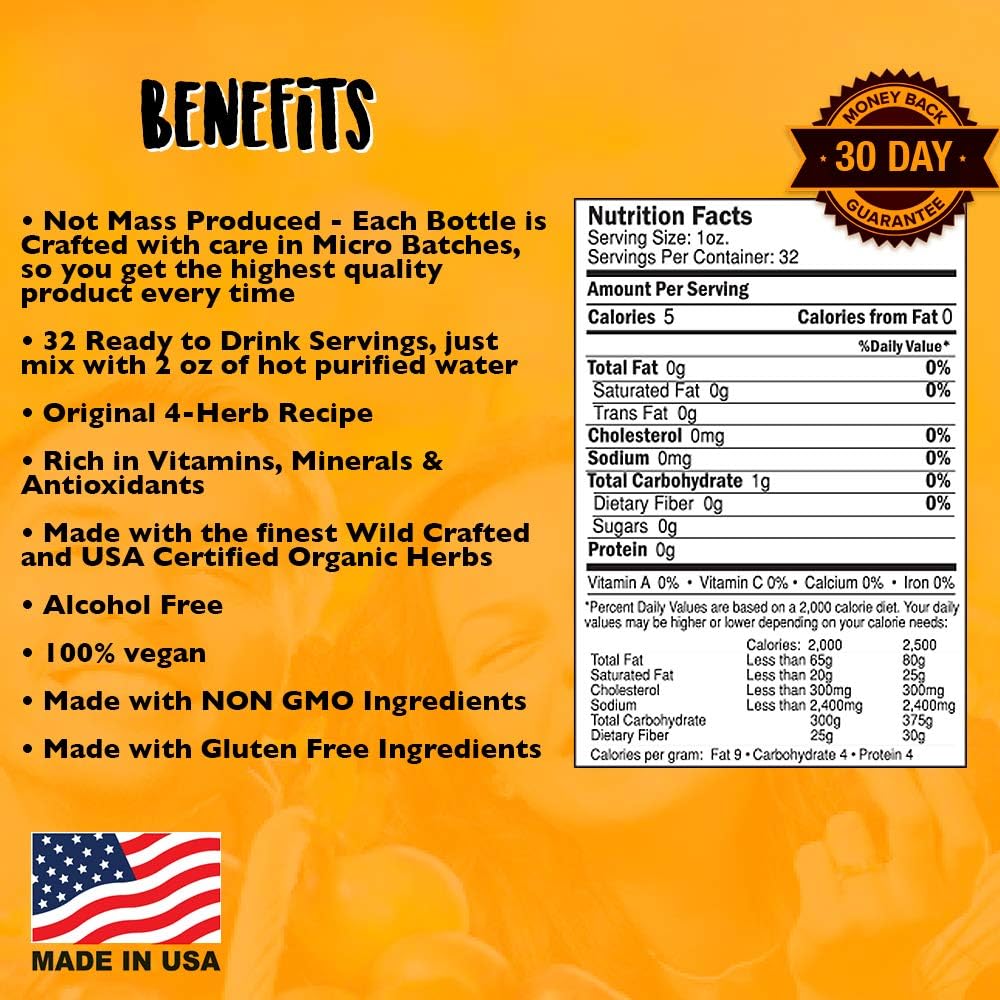 certified-organic-essiac-tea-extract---supports-immune-system-liver-lymphatic-health---32oz-bottle---made-in-usa---alcohol-free-easy-to-prepare-4