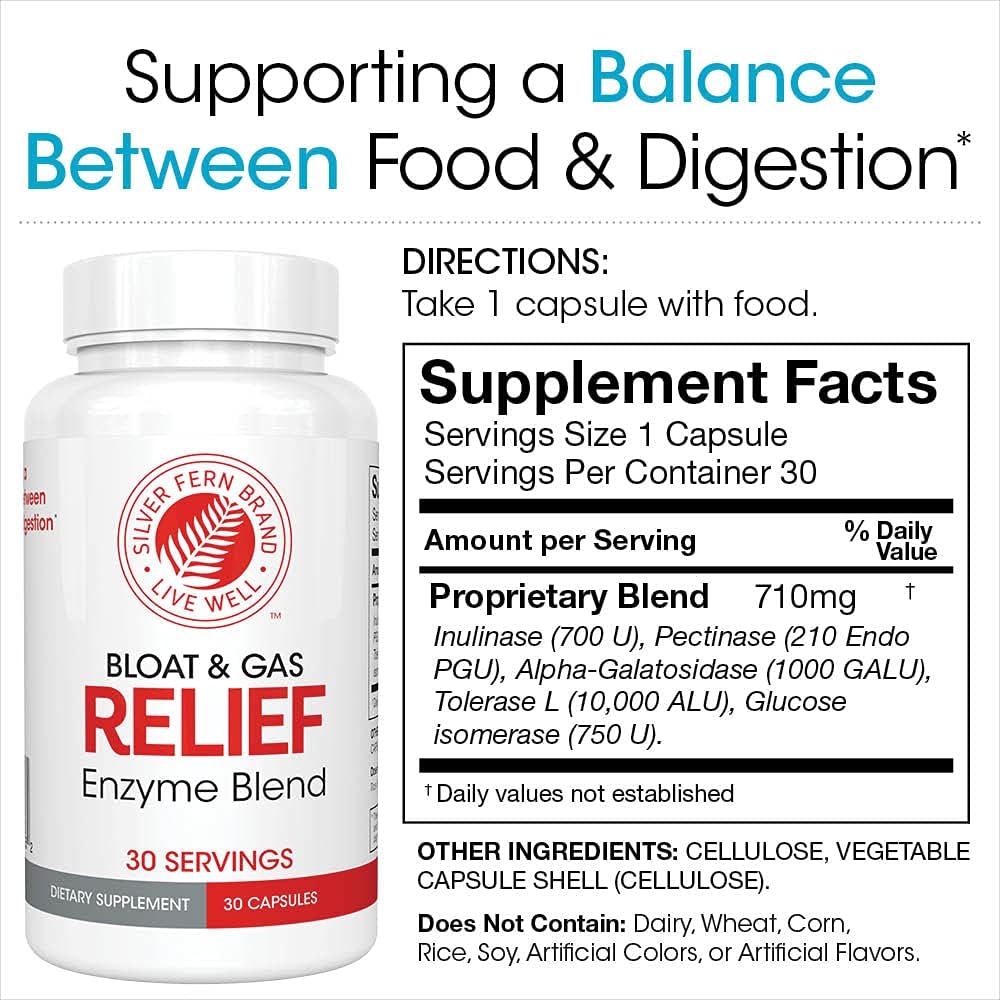 digestive-enzyme-blend-for-bloat-gas-relief---fodmap-friendly-with-tolerase-l---2-bottles-60-servings---pectinase-more-2