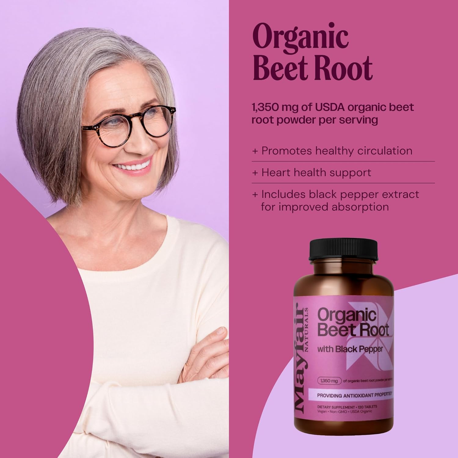 organic-beet-root-with-black-pepper-tablets---1350mg-usda-certified-powder-supplement---120-count-by-mayfair-naturals-2