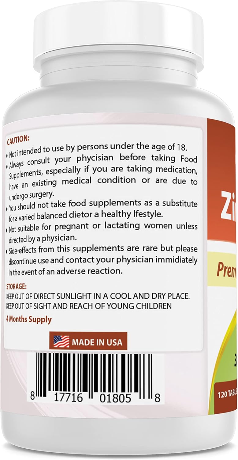 High Potency Vitamin A 25000 IU and Zinc Citrate 30 mg - Immune Support and Eye Health Supplement - Espot.com.au