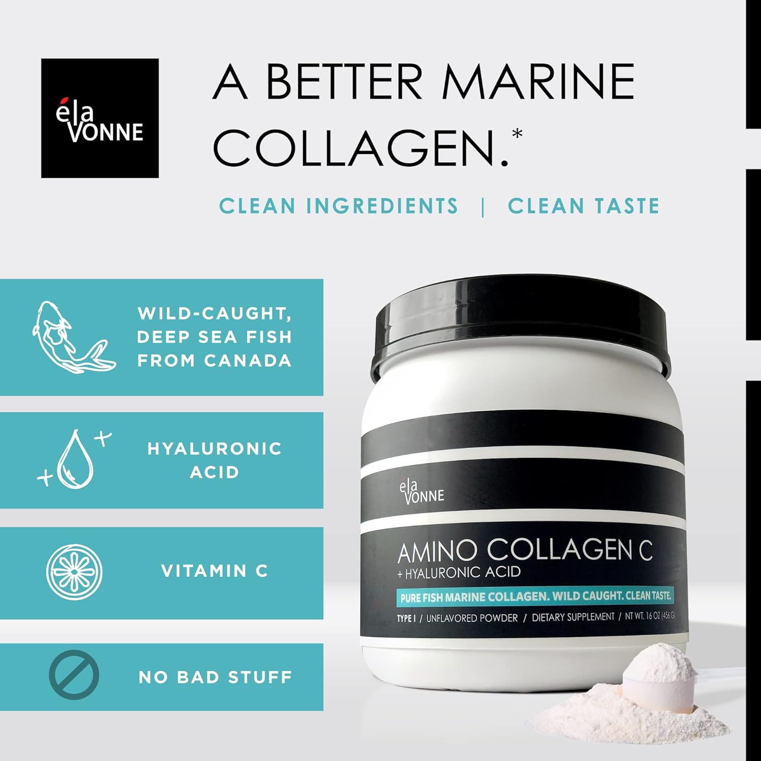 elavonne-3-pack-amino-collagen-c-powder---180-scoops-marine-collagen-peptides-with-hyaluronic-acid---non-gmo-usa---hair-skin-nails-joints-gut-health---no-sugar-or-odor-2