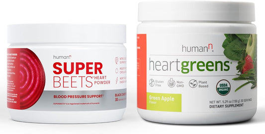 SuperBeets Black Cherry Powder and HeartGreens Powders - Boost Heart Health with Natural Antioxidants and Nutrients - Espot.com.au