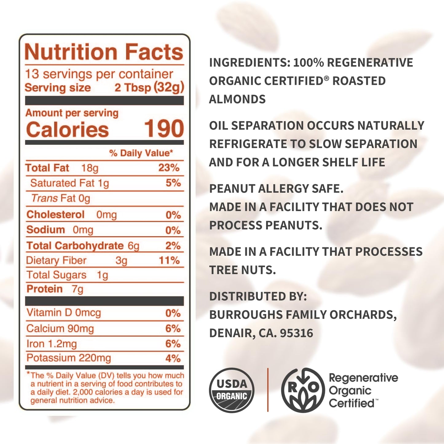 organic-crunchy-almond-butter-14-oz---regenerative-organic-certified-farm---high-antioxidants-vitamin-b---gluten-free-non-gmo-vegan---almond-nut-butter-6