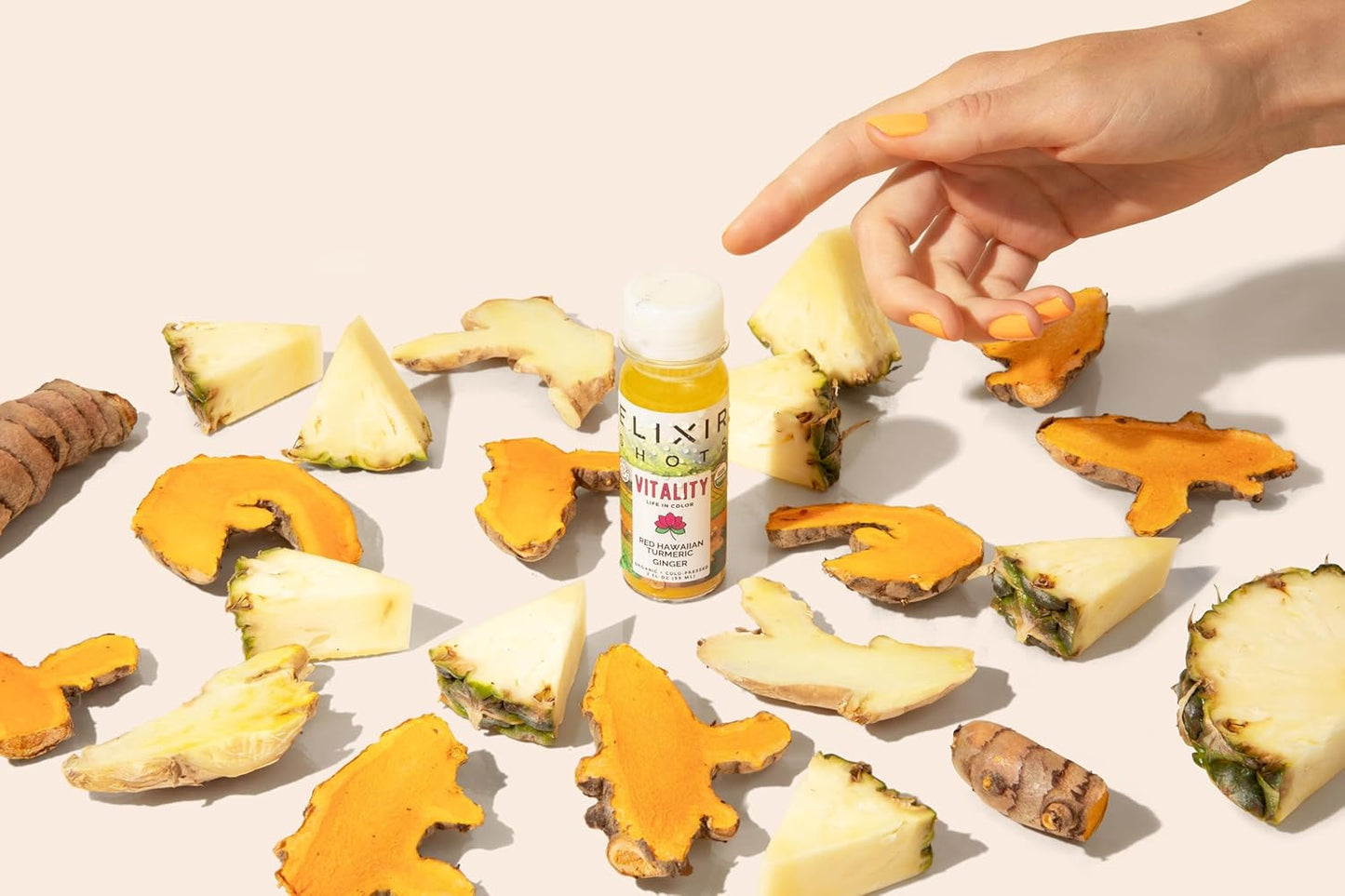 organic-elixir-shots-vitality-12-pack-immunity-wellness-shots---cold-pressed-red-hawaiian-turmeric-peruvian-ginger-pineapple-black-pepper---no-sugar-additives---boost-immune-system-2