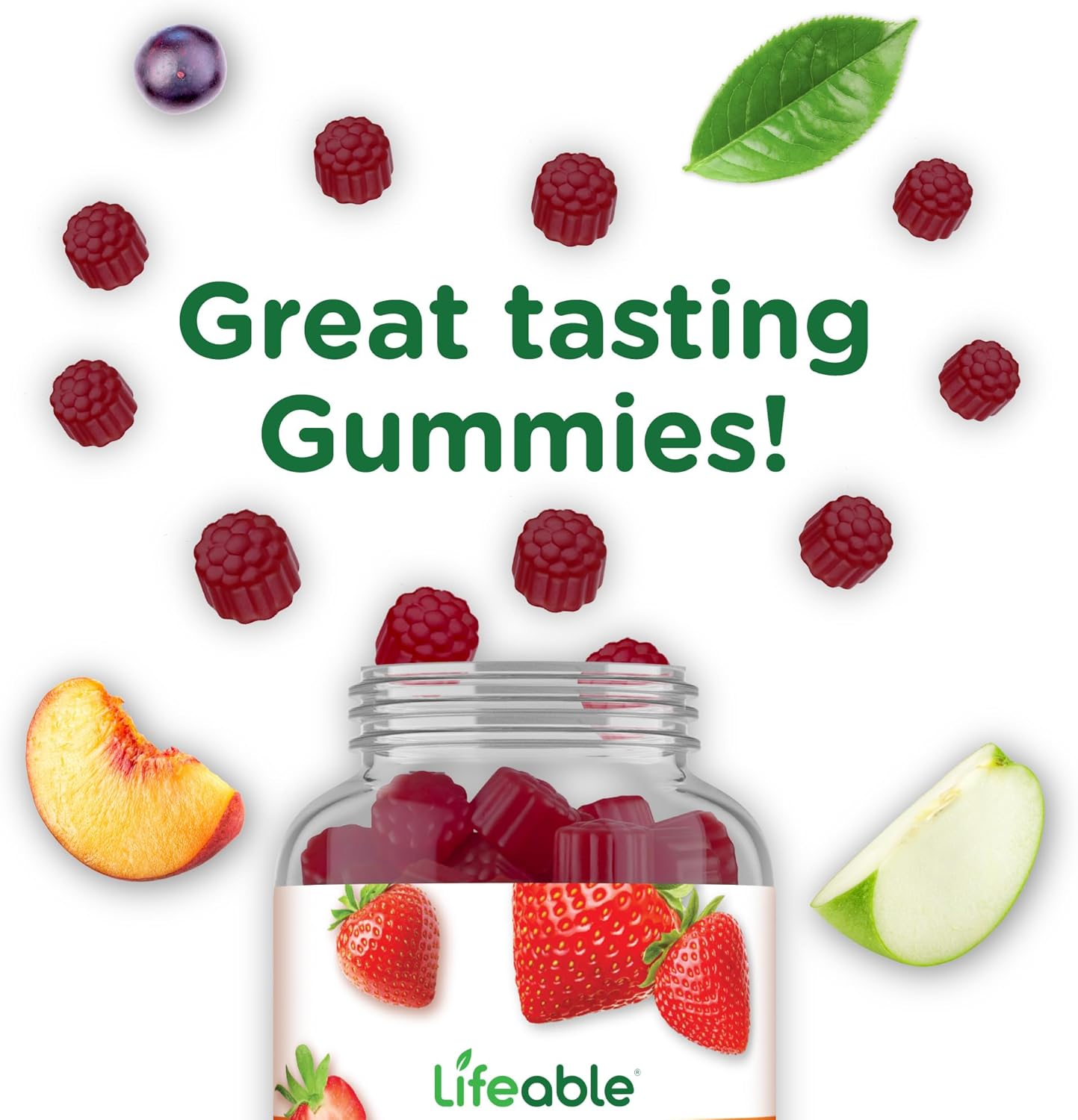 Men's Multivitamin Gummies with Vitamins A, C, D, E, B-Complex, Zinc, and Ginseng | 90 Count - Espot.com.au