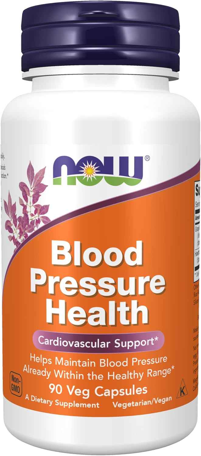 NOW Foods MegaNatural®-BP™ Blood Pressure Health Support - 90 Veg Capsules for Cardiovascular Wellness