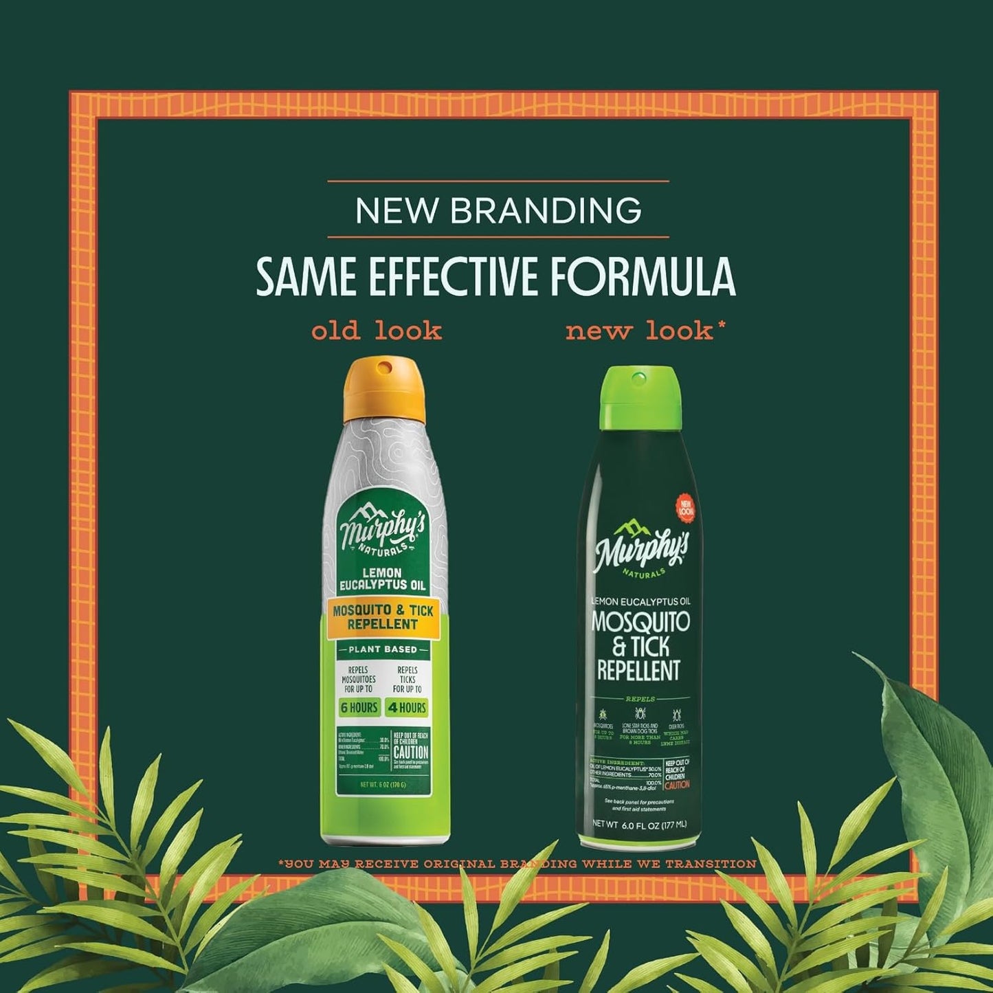 Murphy's Naturals Lemon Eucalyptus Oil Insect Repellent Mist 2-Pack - DEET-Free, Plant-Based Formula for Skin and Gear - Mosquito and Tick Repellent - 6 oz Continuous Spray - Espot.com.au