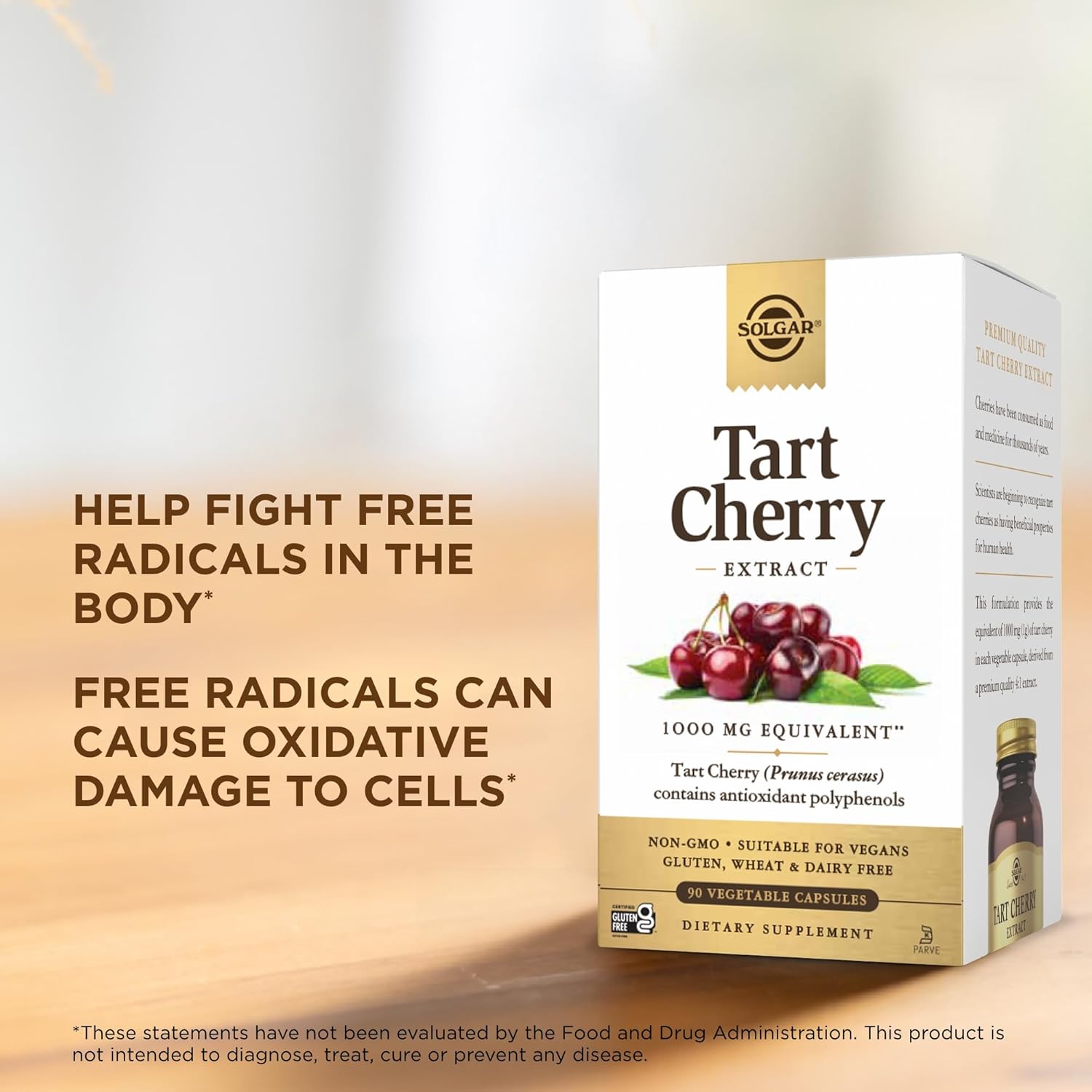 Solgar Tart Cherry Supplement - 180 Capsules, 2 Pack - Non-GMO, Vegan, Gluten-Free, Dairy-Free, Kosher - 180 Servings - Espot.com.au