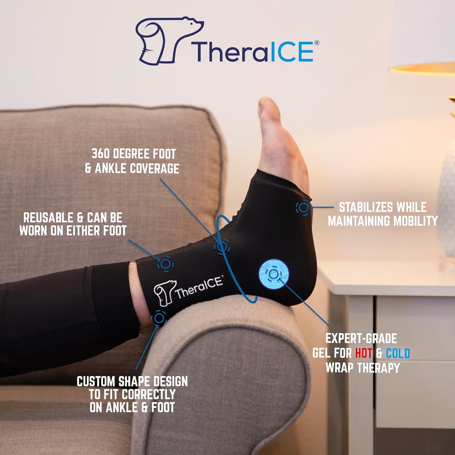 reusable-ankle-ice-pack-wrap-for-swelling-and-injuries---cold-therapy-sock-compression-for-plantar-fasciitis-achilles-tendonitis-sore-feet-and-heel---theraice-ankle-therapy-2