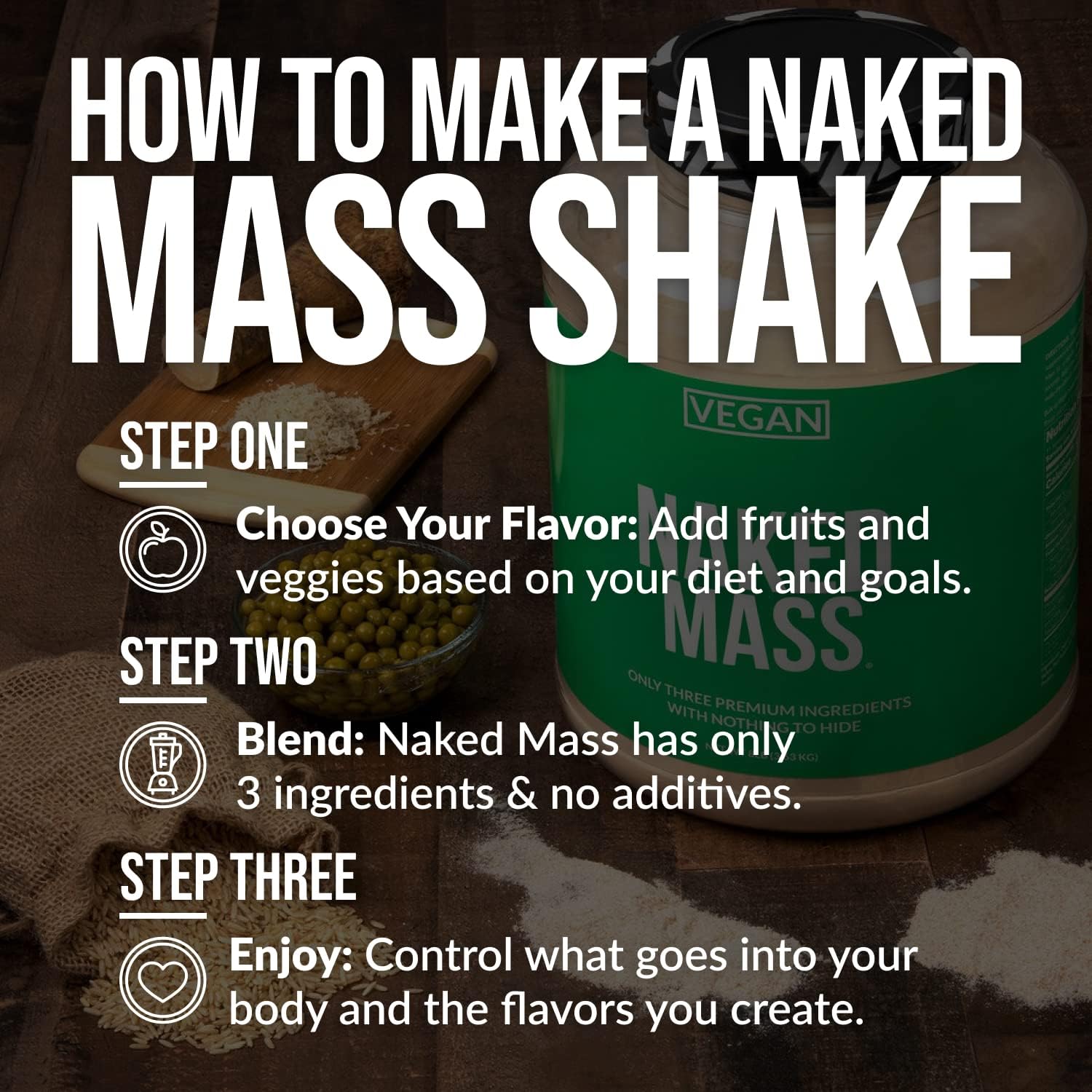 naked-vegan-mass-weight-gainer-protein-powder---8lb-bulk---non-gmo-gluten-free-soy-free-dairy-free---natural-ingredients---1230-calories---11-servings-6