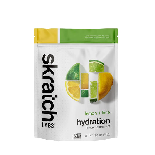 Skratch Labs Lemon Lime Hydration Powder | Electrolyte Sport Drink Mix | 20 Servings | Non-GMO, Vegan, Kosher - Espot.com.au