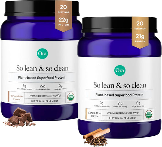 bundle-ora-organic-vegan-protein-powder-vanilla-chai-chocolate---21g-plant-based-protein-20-servings-vanilla-chai-22g-chocolate-flavor-1