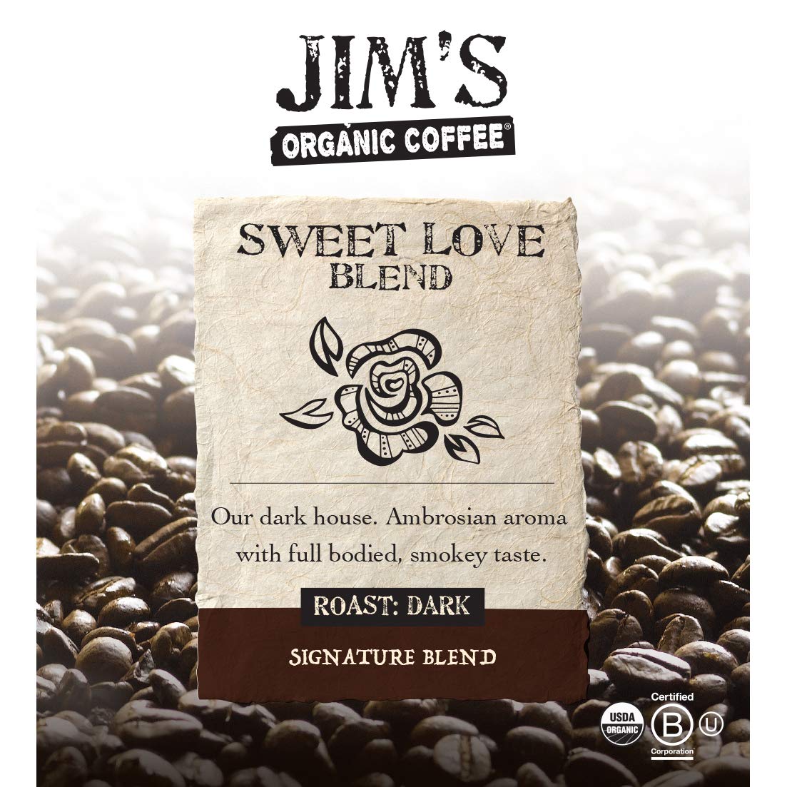 jims-organic-coffee---sweet-love-blend---dark-roast-ground-coffee---11-oz-bag---certified-organic-ethically-traded-2