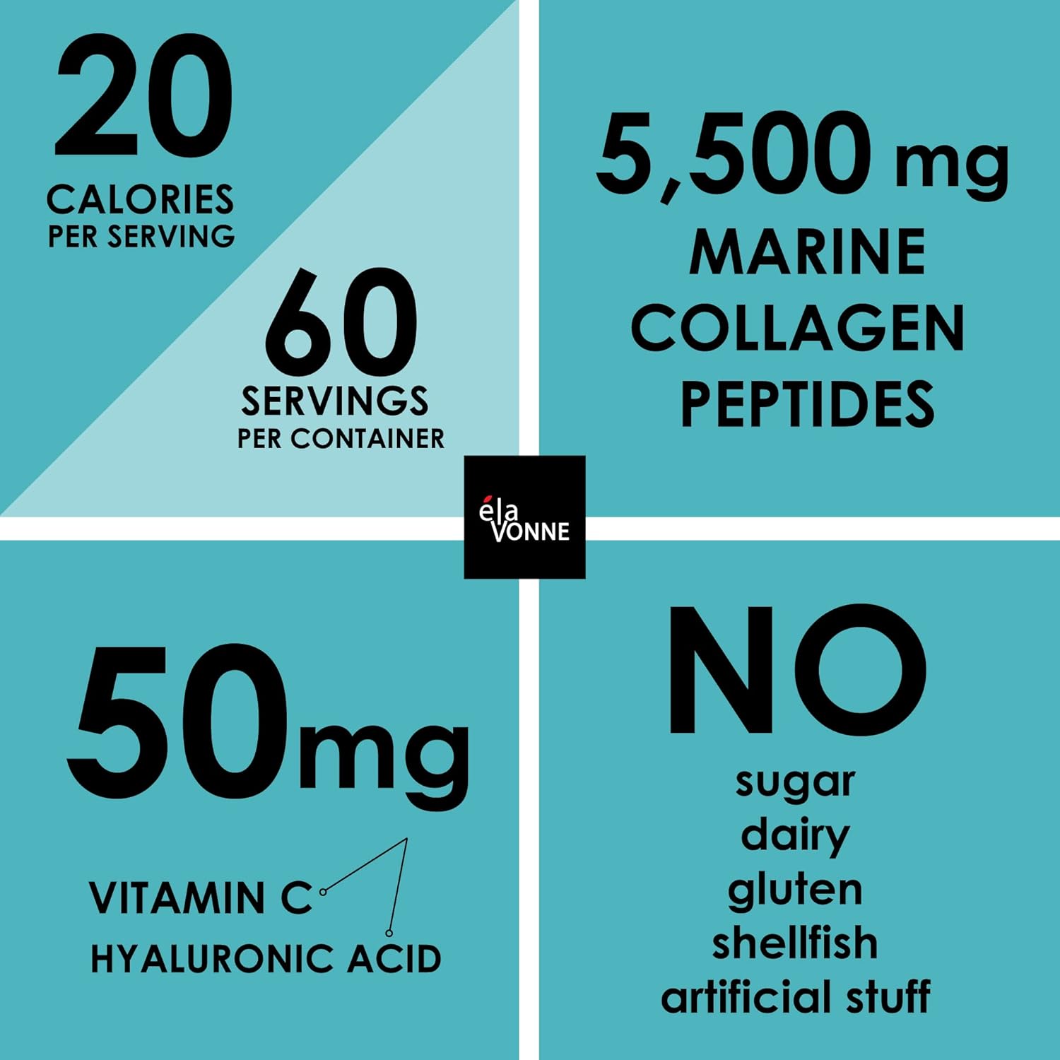 elavonne-3-pack-amino-collagen-c-powder---180-scoops-marine-collagen-peptides-with-hyaluronic-acid---non-gmo-usa---hair-skin-nails-joints-gut-health---no-sugar-or-odor-4