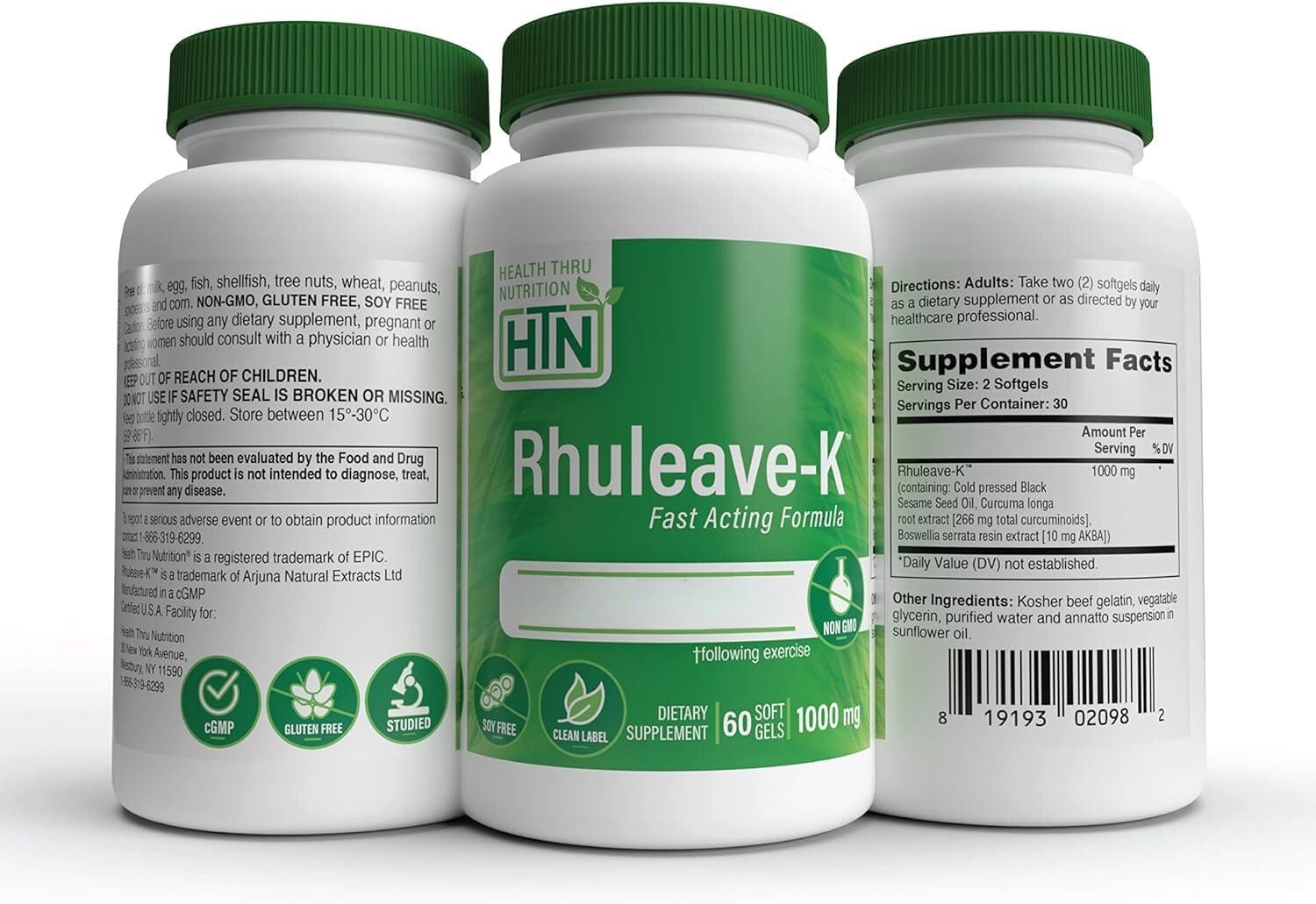 health-thru-nutrition-rhuleave-k-acute-formula---1000mg-curcumin-boswellia-black-sesame-seed-oil---fast-joint-muscle-relief---clinically-studied---non-gmo---60-pack-4