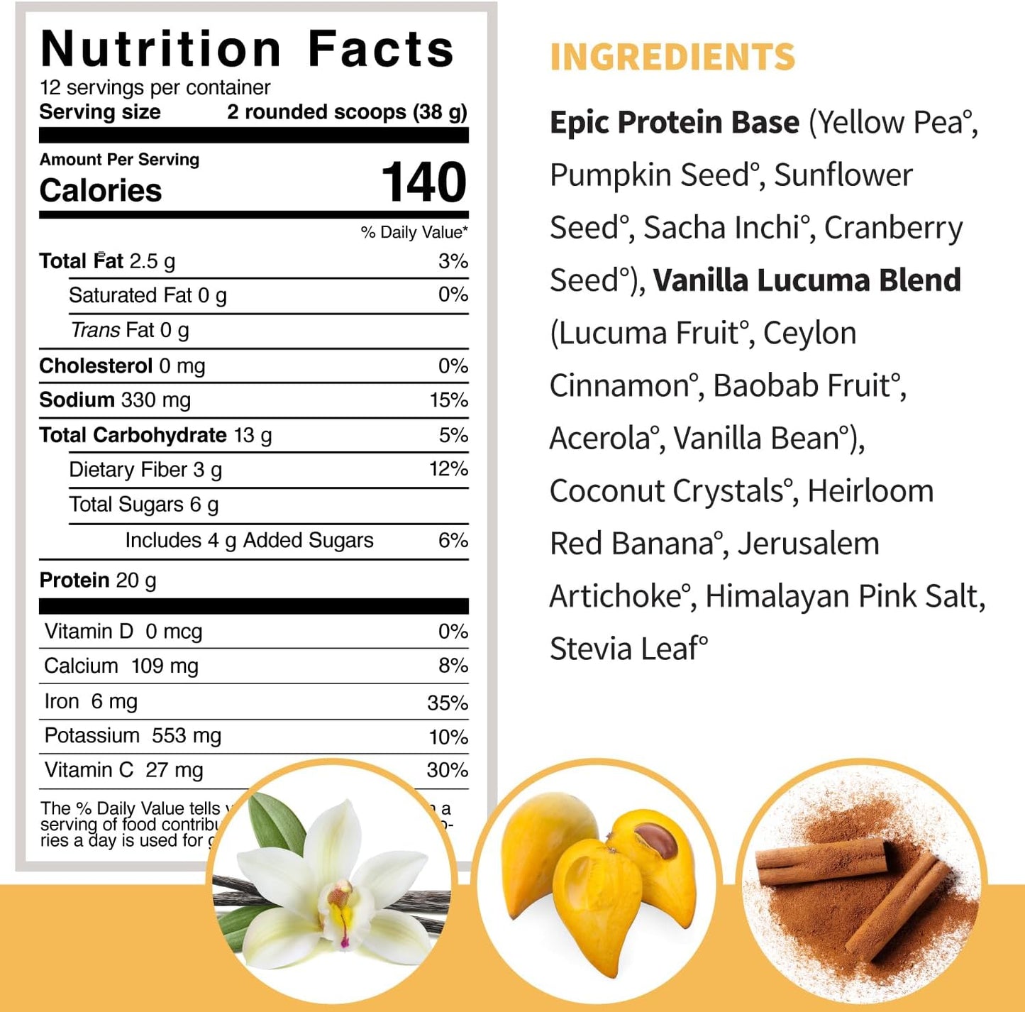 organic-vanilla-lucuma-pea-protein-powder---1-lb-plant-based-epic-protein-supplement-by-sprout-living-2