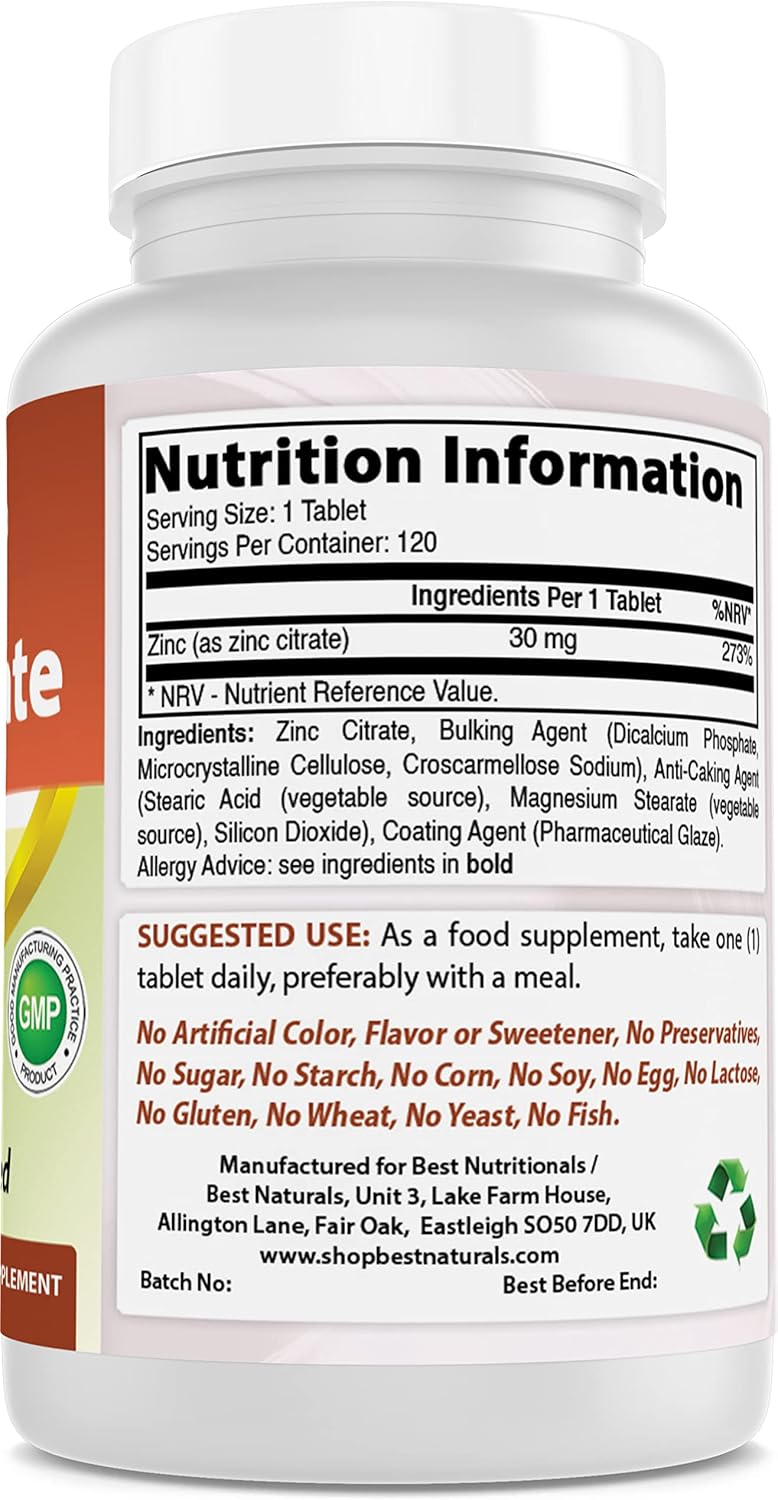 High Potency Vitamin A 25000 IU and Zinc Citrate 30 mg - Immune Support and Eye Health Supplement - Espot.com.au