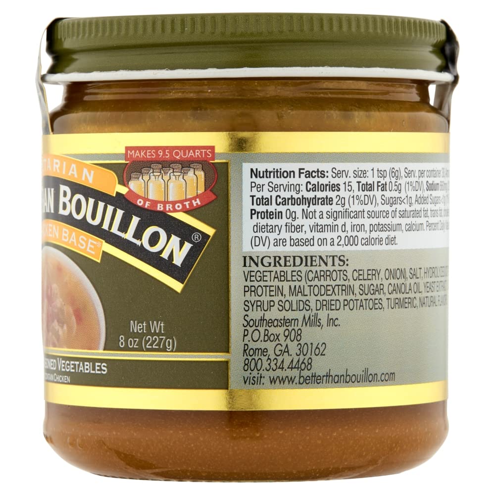vegetarian-no-chicken-base-by-better-than-bouillon-vegan-certified-seasoned-vegetables-makes-95-quarts-38-servings-8-oz-jar---pack-of-1-6