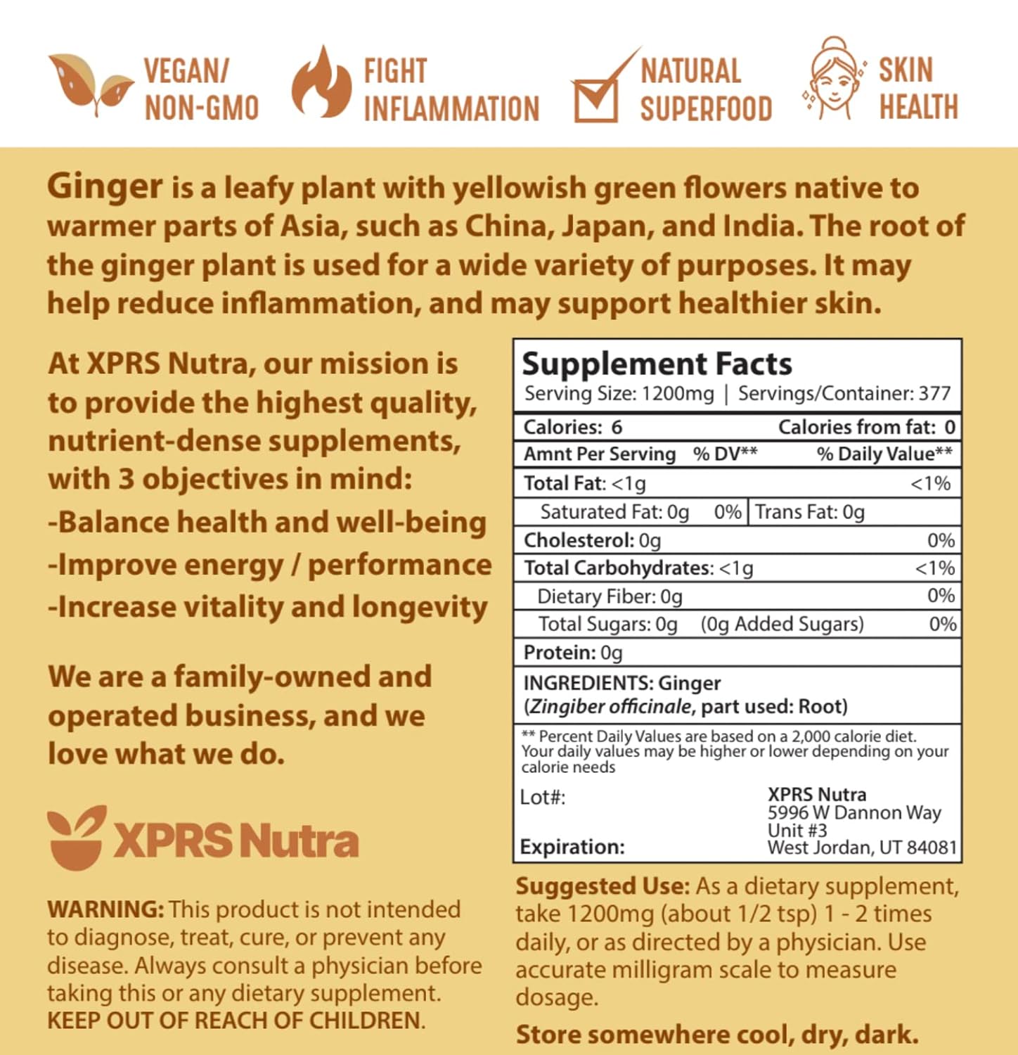 premium-xprs-nutra-ginger-powder---16-ounce-ground-ginger-root-powder---vegan-friendly-and-sustainably-grown---potent-spicy-flavor-for-cooking-7