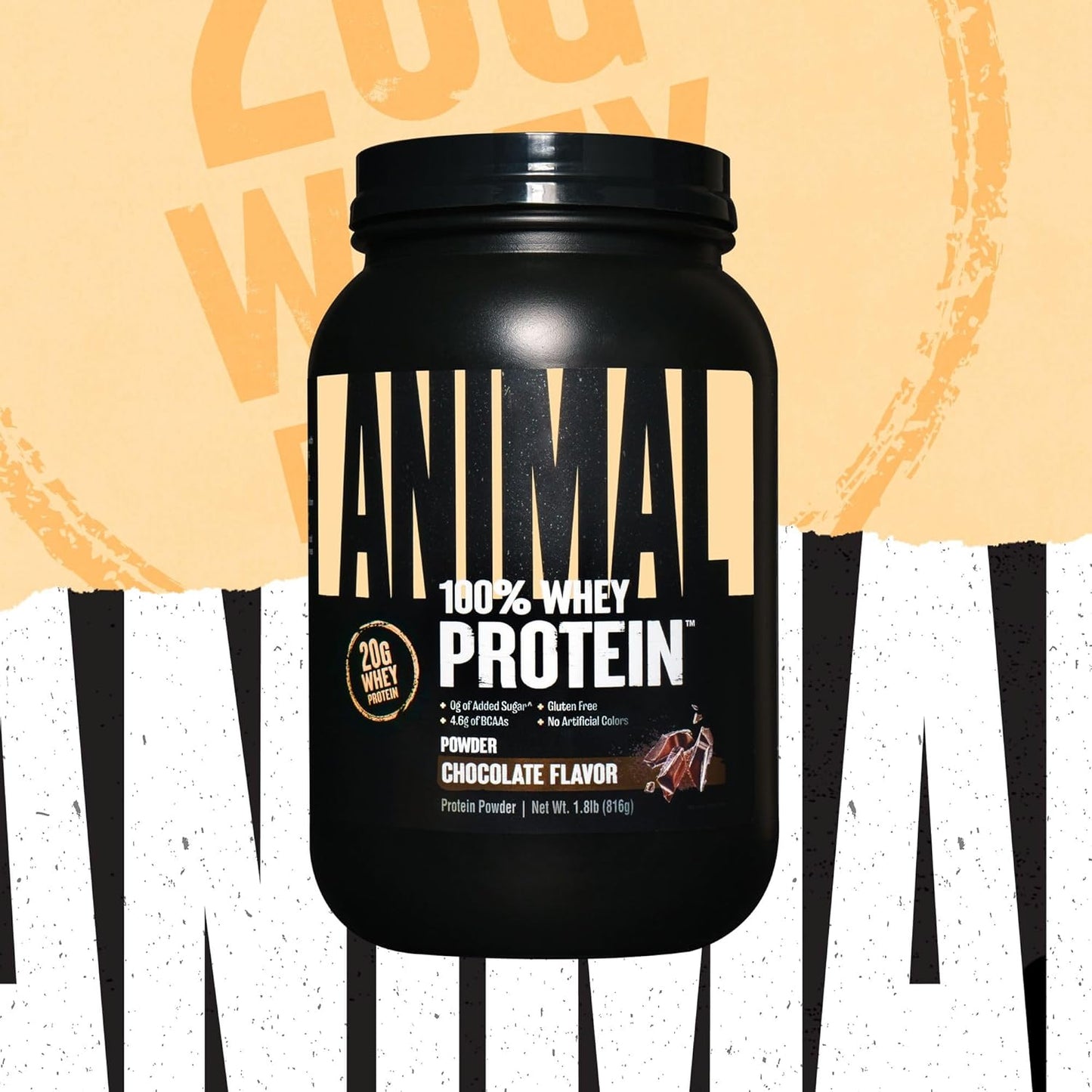 chocolate-animal-100-whey-protein-powder---ideal-whey-blend-for-pre--or-post-workout-recovery-or-anytime-protein-boost---low-sugar-content---18-lb-size-4