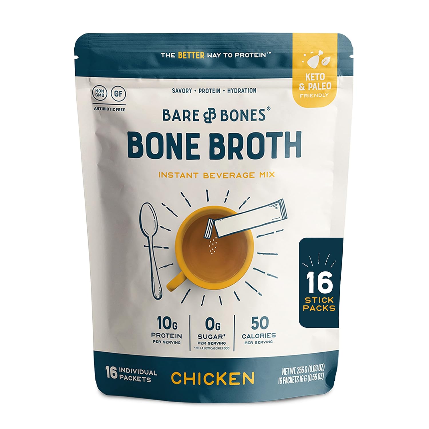 chicken-bone-broth-instant-powder-mix-sticks---pack-of-16-15g---10g-protein---keto-paleo-friendly-1