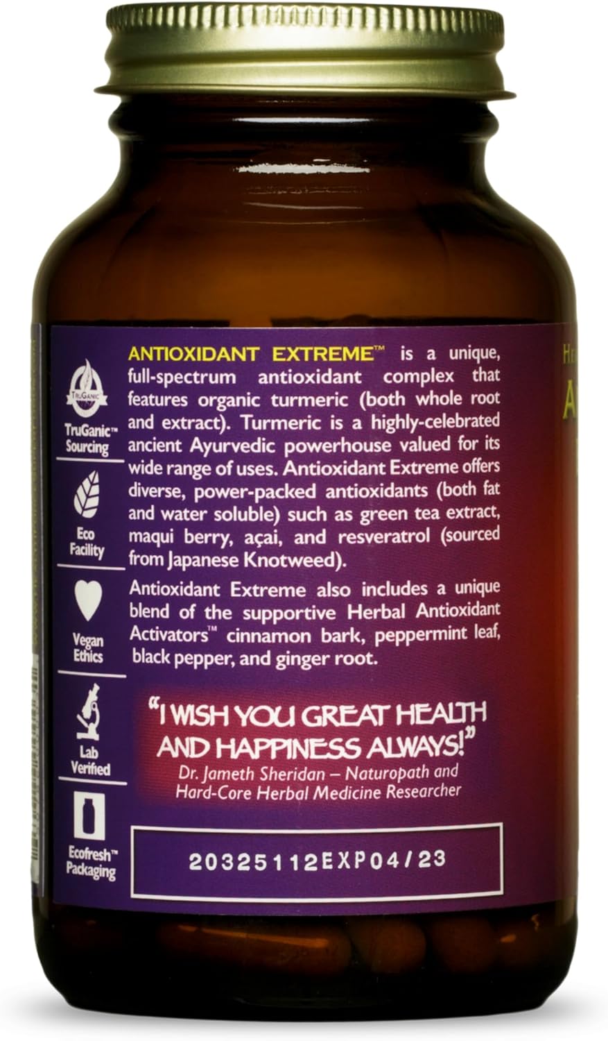 HealthForce SuperFoods Antioxidant Extreme Supplement - 120 Capsules, Vegan-Friendly Formula - Espot.com.au