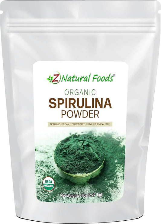organic-spirulina-powder---5-lb---rich-in-amino-acids-vitamins-minerals---blue-green-algae-superfood-for-drinks-smoothies-shakes---raw-vegan-non-gmo-gluten-free-by-z-natural-foods-1