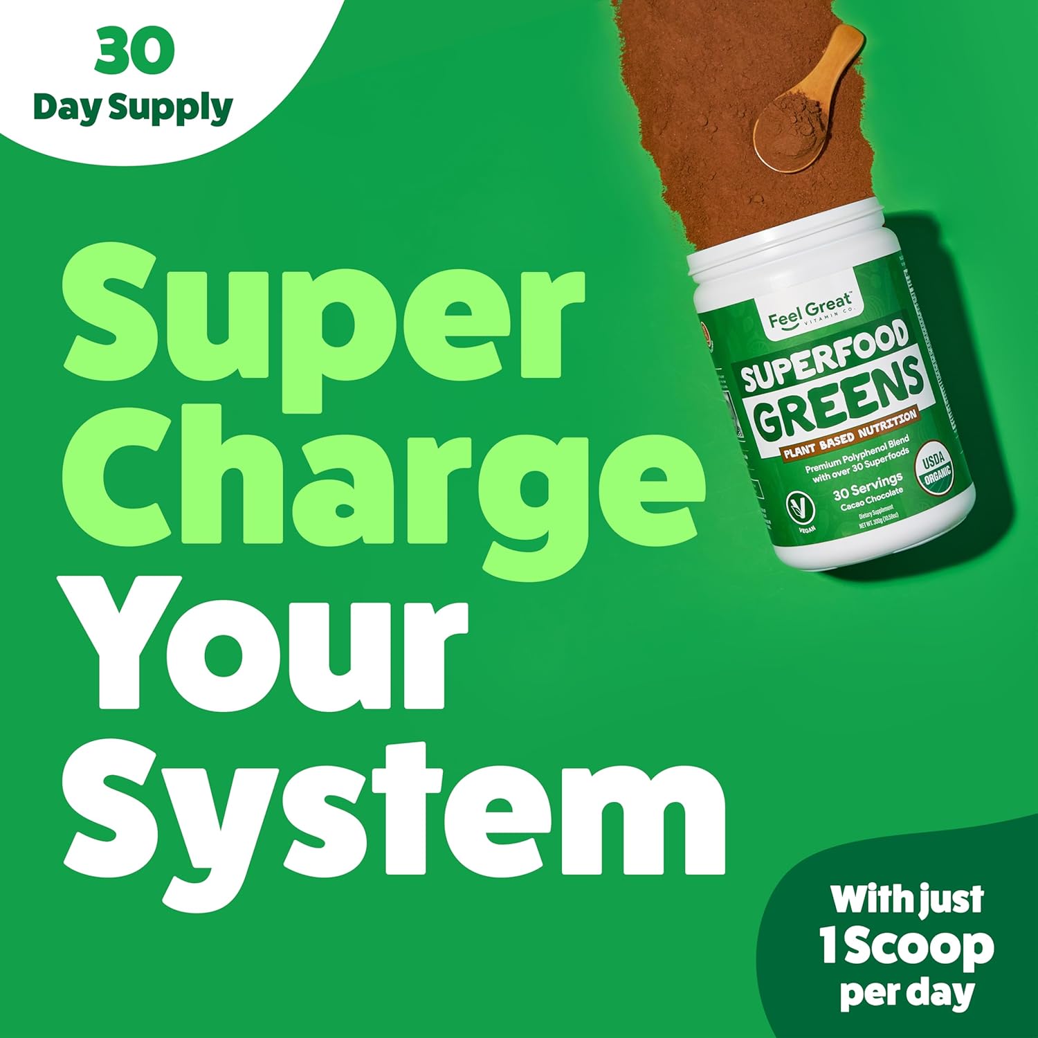 organic-superfood-greens-powder-with-cocoa-chocolate-flavor---30-servings-super-greens-fruit-vegetable-supplement-with-fiber-probiotics-and-digestive-enzymes-over-20-greens-fruits-veggies-by-the-feel-great-vitamin-company-6