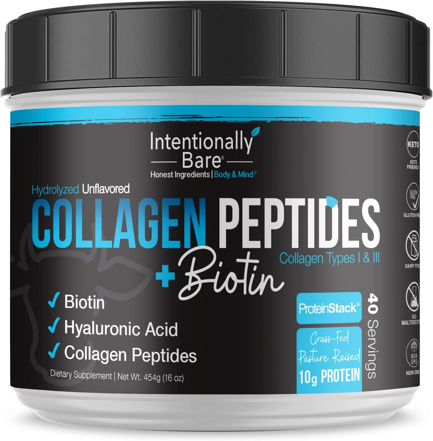 bare-collagen-powder-with-biotin-hyaluronic-acid---unflavored-collagen-peptides-for-keto-diet---non-gmo-grass-fed-protein-powder---40-servings-1