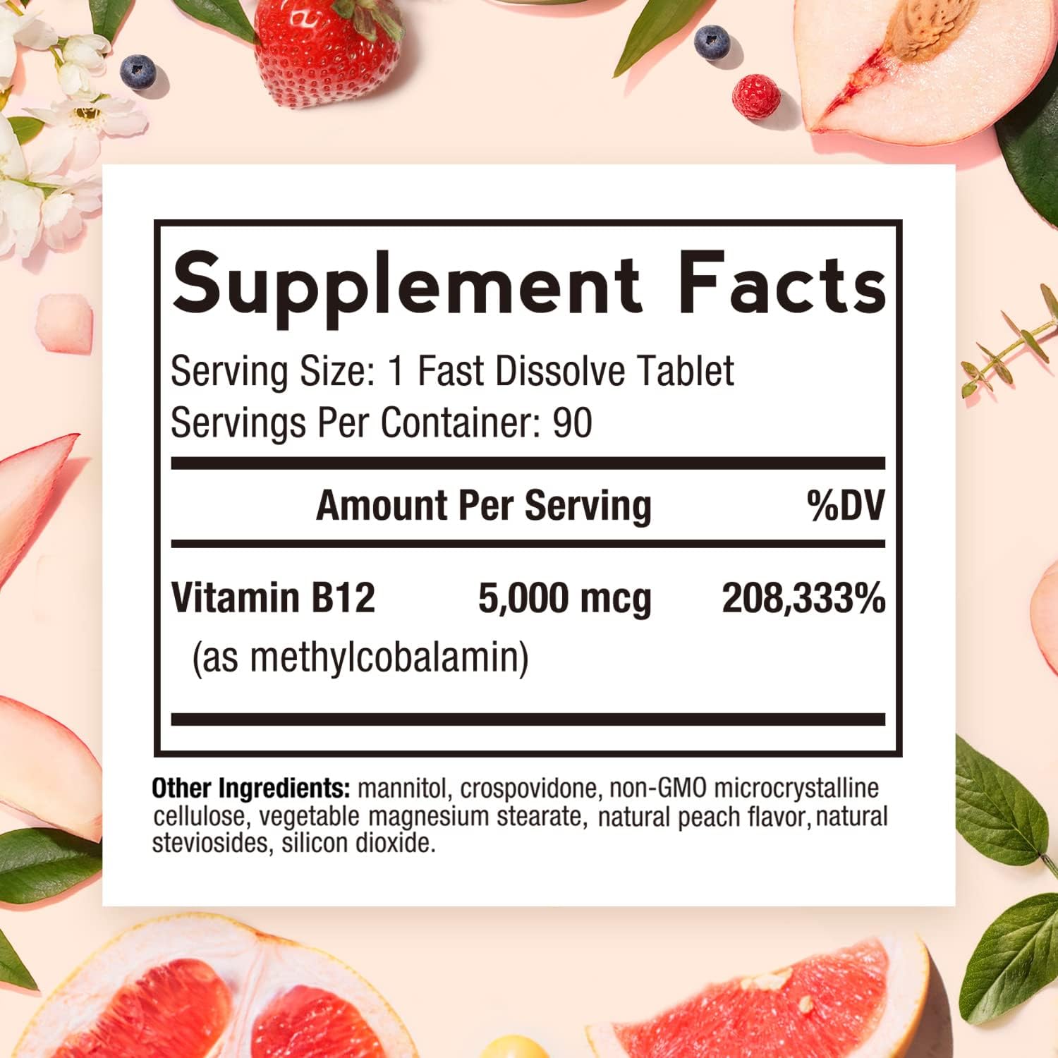 vegan-vitamin-b12-methylcobalamin-fast-dissolve-tablets-5000-mcg-for-energy-nervous-system-support-natural-peach-flavor---90-count-2