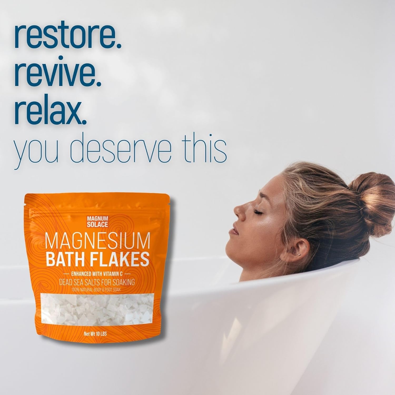 Magnesium Flakes and Nighttime Magnesium Cream with added Vitamin C - Ultimate Relaxation Bundle - Espot.com.au