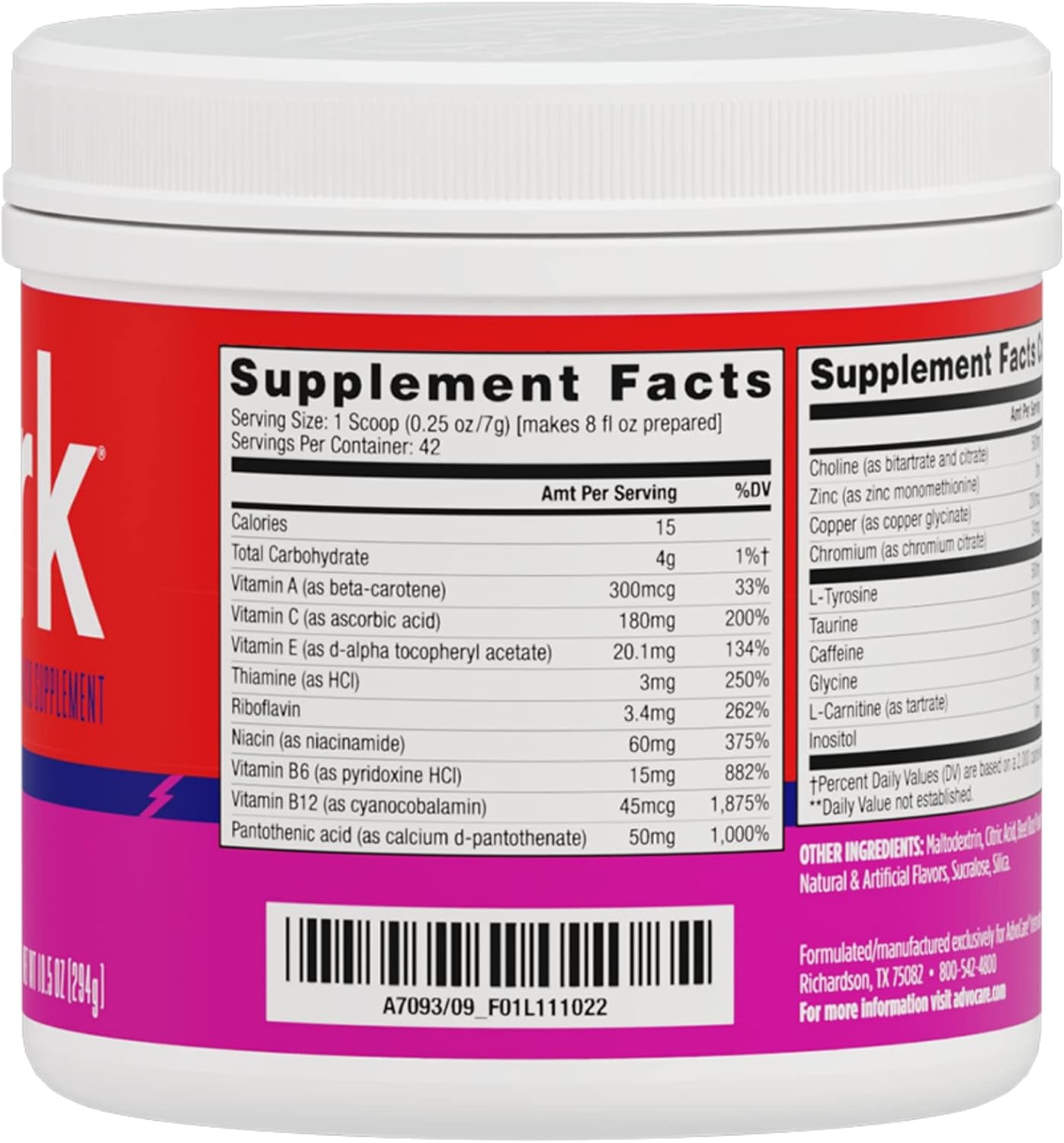 advocare-spark-energy-drink-mix-with-vitamins-amino-acids---fruit-punch-flavor---105-oz-powder---boost-focus-energy-with-l-carnitine-l-tyrosine-2