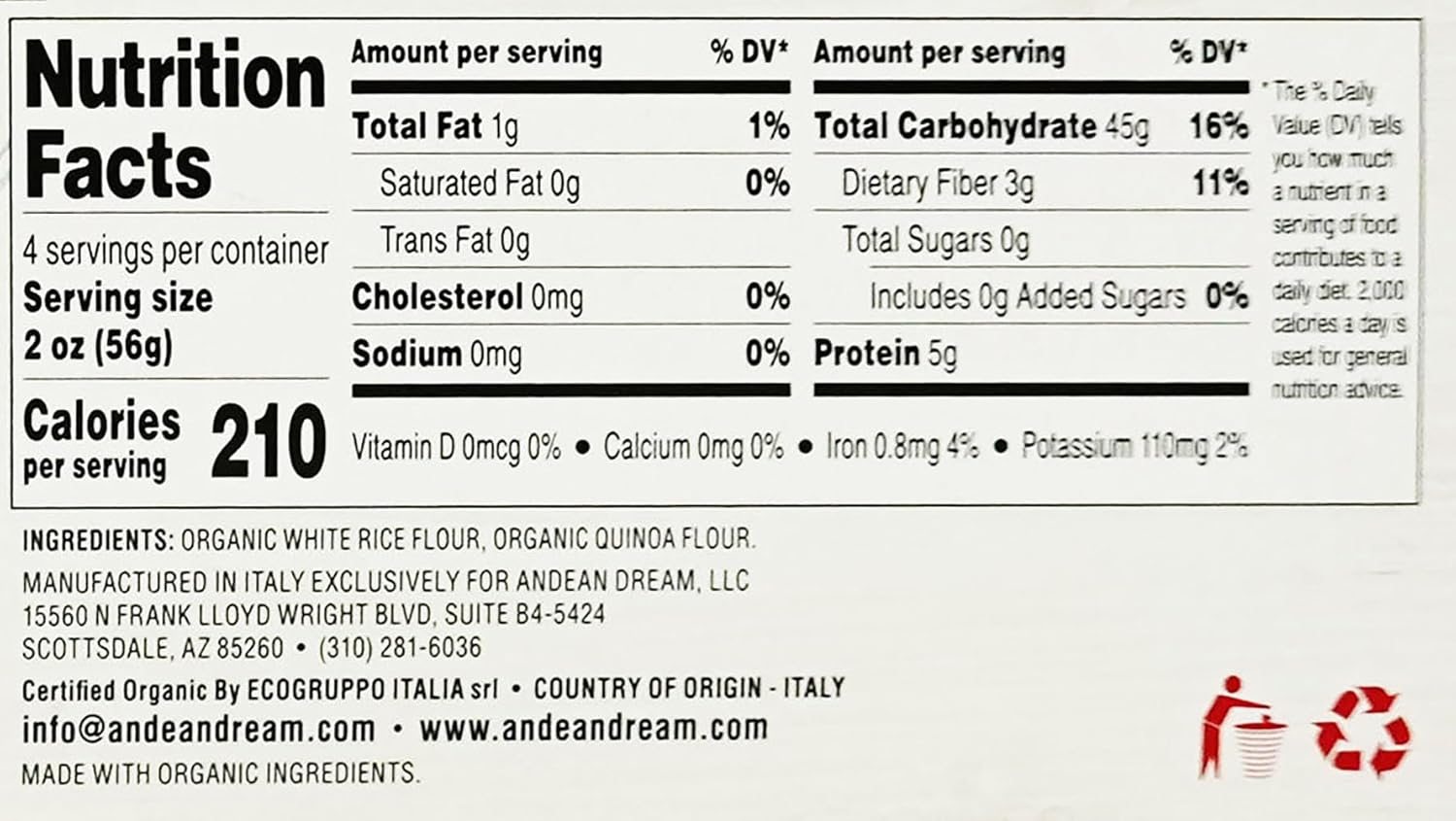 andean-dream-organic-gluten-free-quinoa-spaghetti-pasta---8-oz-pack-of-12---healthy-alternative-to-traditional-pasta-4