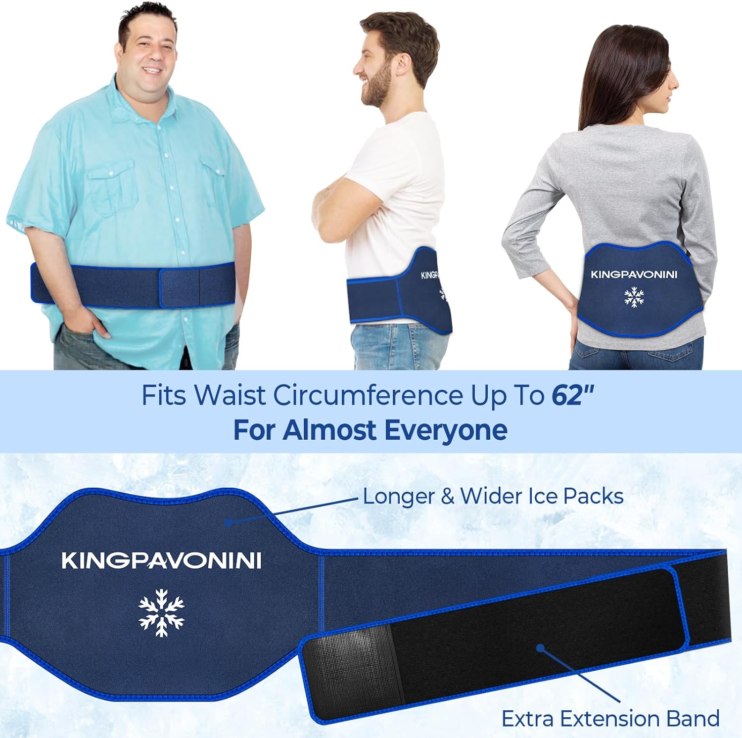 kingpavonini-extra-large-ice-pack-with-extension-strap---2-pack-for-back-pain-relief-reusable-gel-wrap-for-lumbar-surgery-sciatica-herniated-disc-coccyx-pain---coldhot-therapy-2