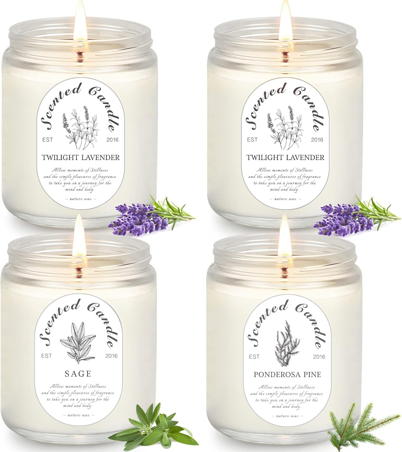 4-pack-lavender-scented-jar-candles---long-lasting-28-oz-200-hour-burn-time---gift-set-for-women---birthday-valentine-thanksgiving-mothers-day-1