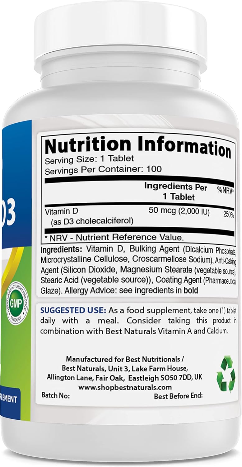 high-potency-vitamin-d3-supplement---2000-iu-50-mcg---100-tablets---immune-health-strong-bones-teeth-muscle-function---100-day-supply-2