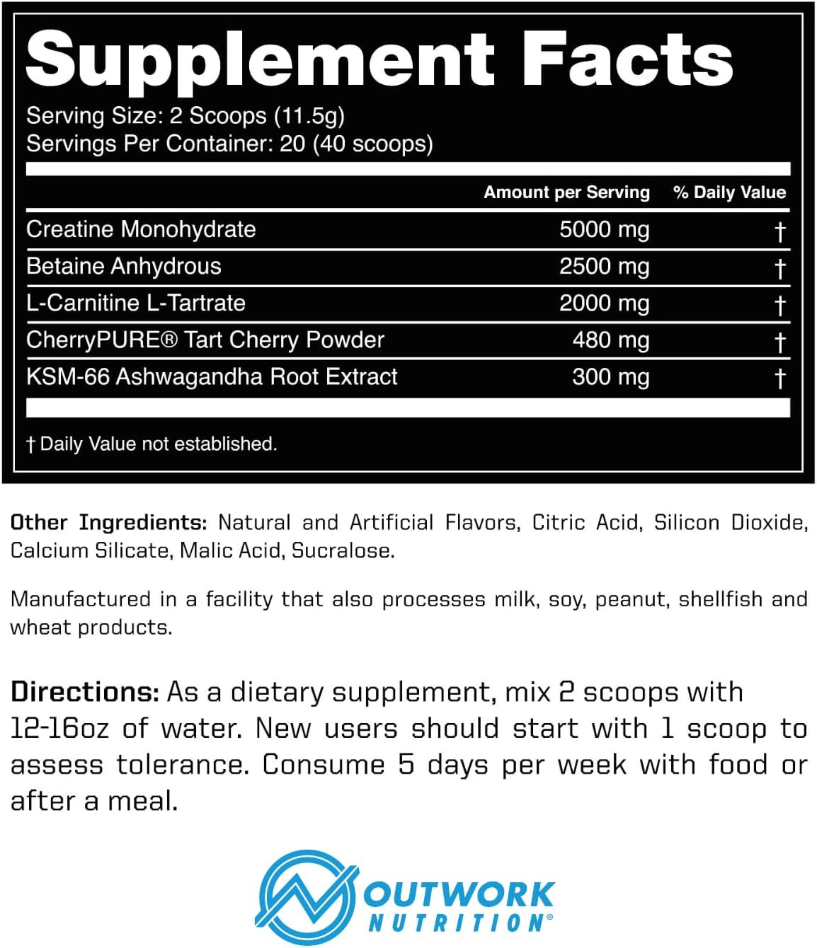 outwork-nutrition-recovery-drink---orange-sherbet-flavor---post-workout-powder-with-creatine-monohydrate-for-men-women---muscle-builder-after-workout-drink---230g-6