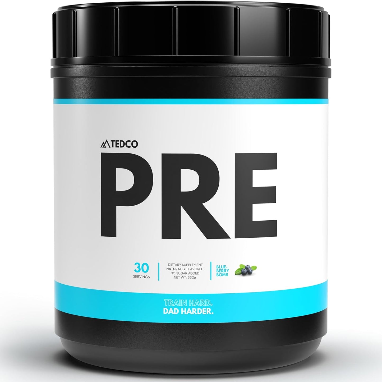 all-natural-pre-workout-powder-for-men---bcaa-creatine-beta-alanine-l-citrulline---zero-artificial-sweeteners---30-servings---blueberry-flavor-1