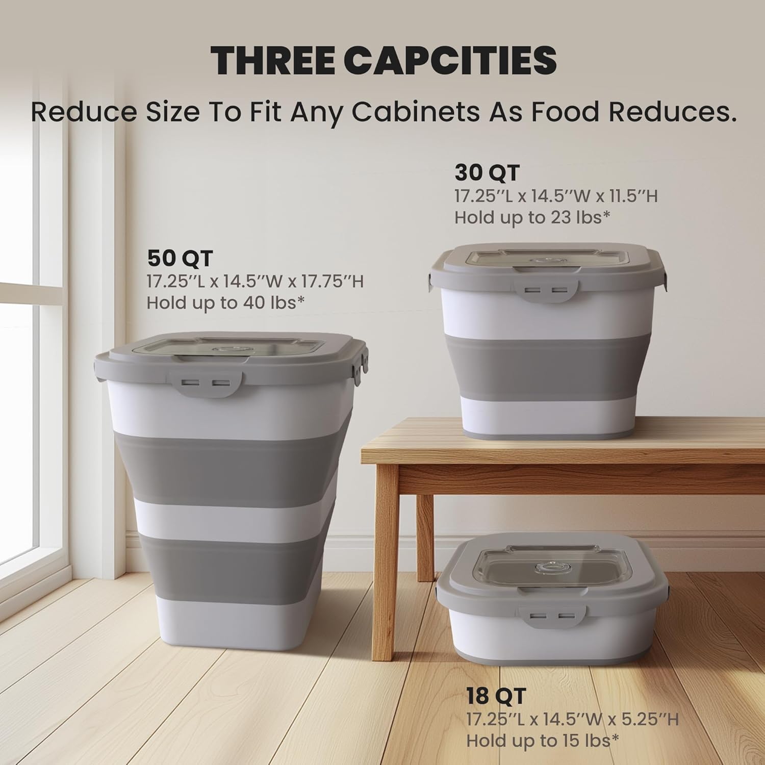 airtight-dog-food-storage-container-for-35-40-lbs-collapsible-with-lid-wheels-date-track---large-pet-food-storage-for-rice-flour-scoop---2-containers-included-5