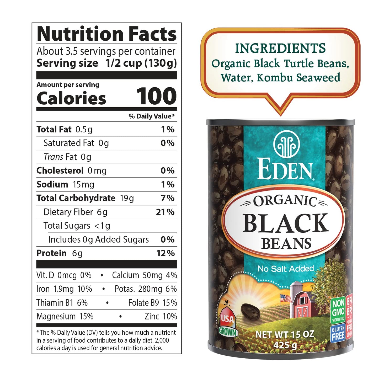 organic-black-beans-15-oz-can-12-pack---no-salt-non-gmo-us-grown-heat-serve---macrobiotic-turtle-beans-frijol-negro-caviar-criollo-2