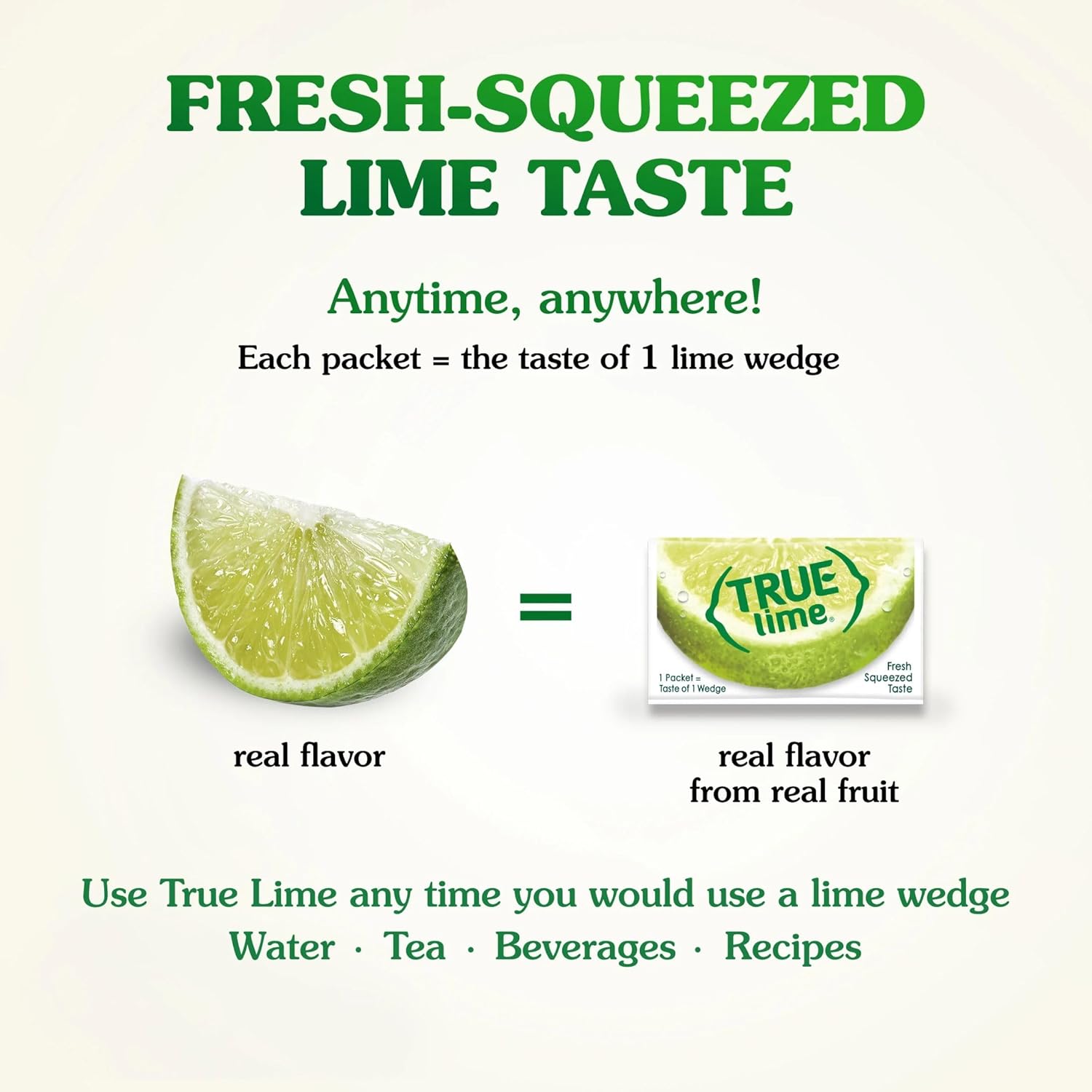 Bulk Pack of True Citrus TRUE LIME Water Enhancer - 0.03oz Packets, 500 Count | Zero Calorie Unsweetened Flavoring for Water & Recipes | Made with Real Limes | Flavor Packets - Espot.com.au