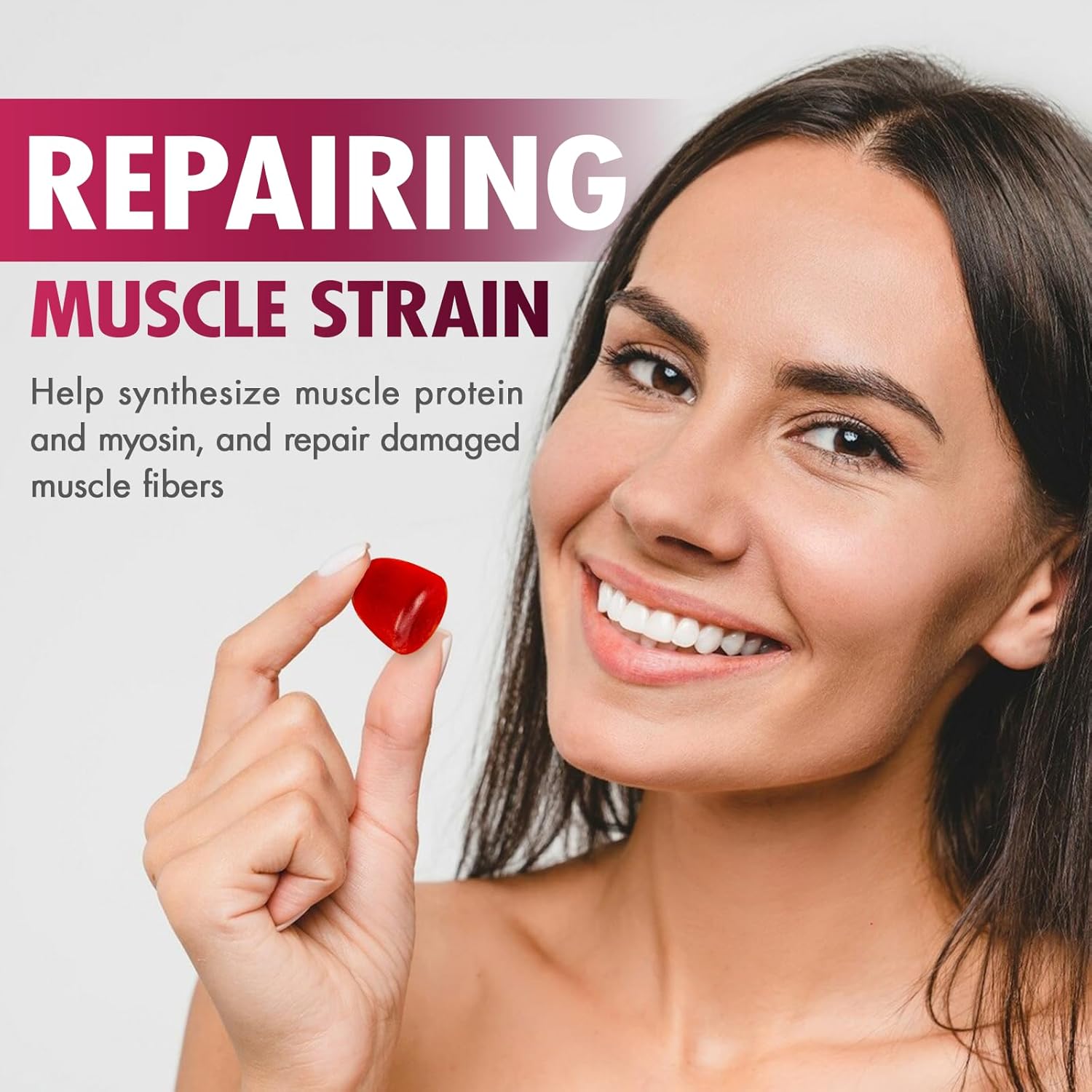 HMone Creatine Monohydrate Gummies - 5g, 160 Count - Chewable Supplements for Muscle Gain, Strength, Energy Boost - Sugar Free, Vegan - Men & Women - Espot.com.au