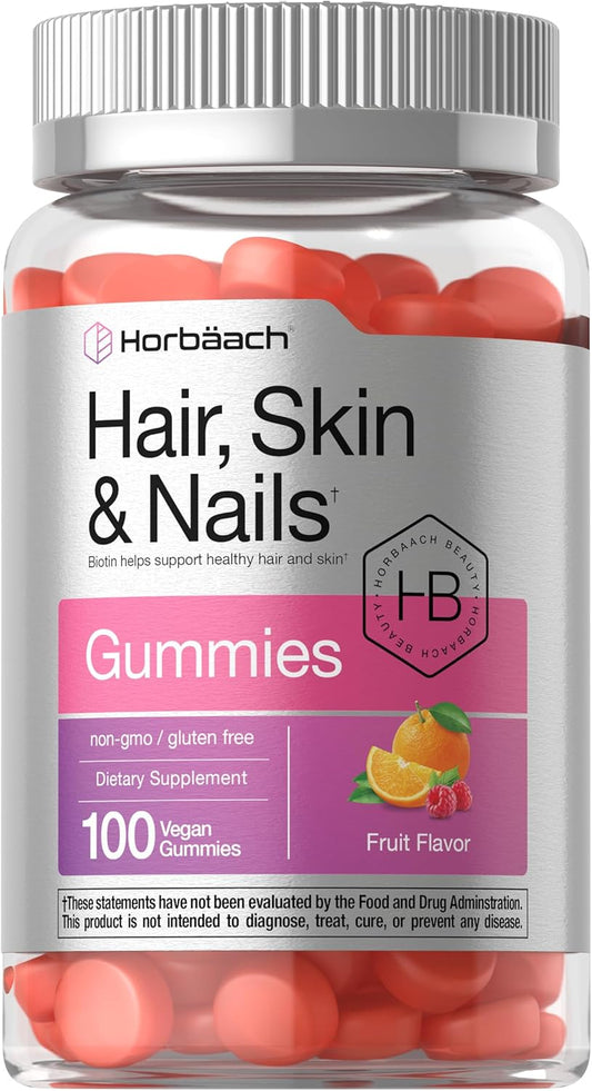 horbach-biotin-hair-skin-and-nails-gummies-100-count-fruit-flavored-vitamins-non-gmo-gluten-free-supplement-1