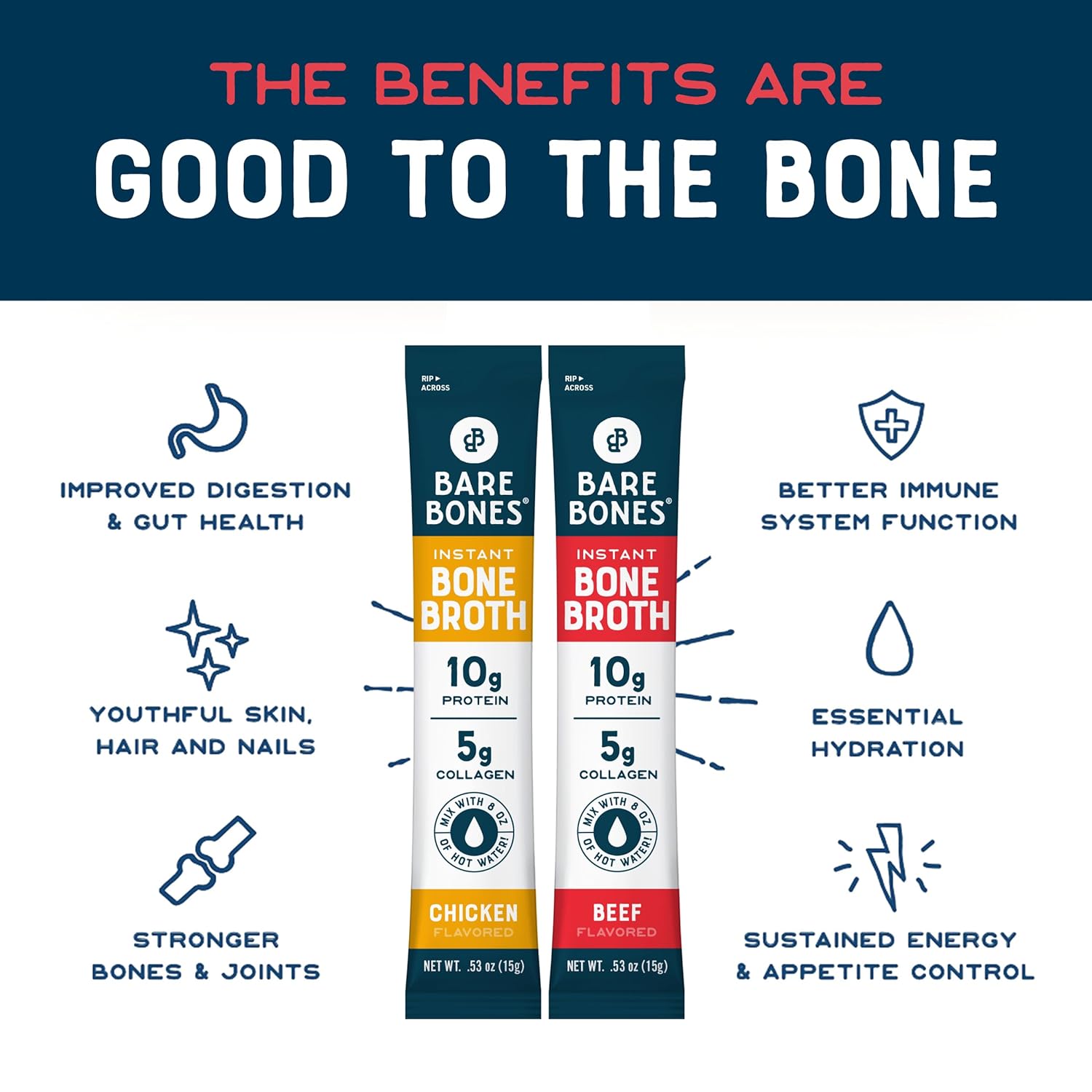 variety-pack-bone-broth-instant-powdered-mix---16-servings-8-chicken-8-beef-sticks-10g-protein-keto-paleo-friendly-bone-broth-packets-4