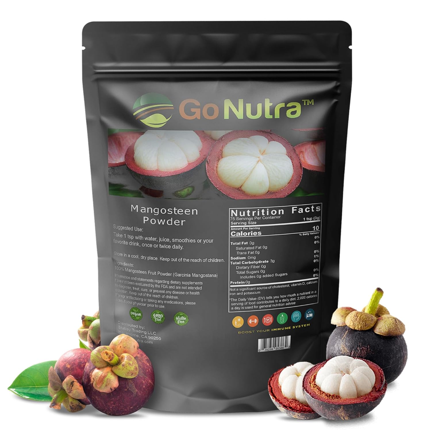 Organic Mangosteen Powder - Pure Superfood Powder from Mangosteen Pericarp, Rich in Antioxidants for Yogurts, Juice, Smoothies, Non-GMO, Vegan - 1lb - Espot.com.au