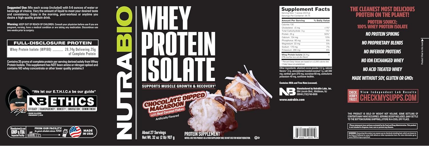 chocolate-dipped-macaroon-whey-protein-isolate-powder---25g-protein-per-scoop---complete-amino-acid-profile---soy-gluten-free---non-gmo---zero-fillers---2-lbs-3